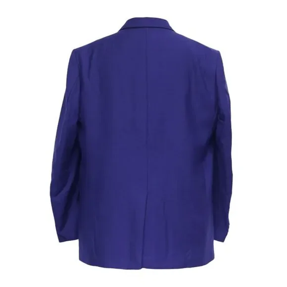 Mens Blazer Purple 100% Wool Lined Formal Party Jacket Wedding